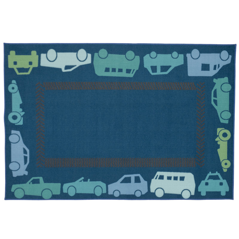 Tapis en nylon touffeté lavable All Autos, Rectangle 3 pi x 4 pi 6 po