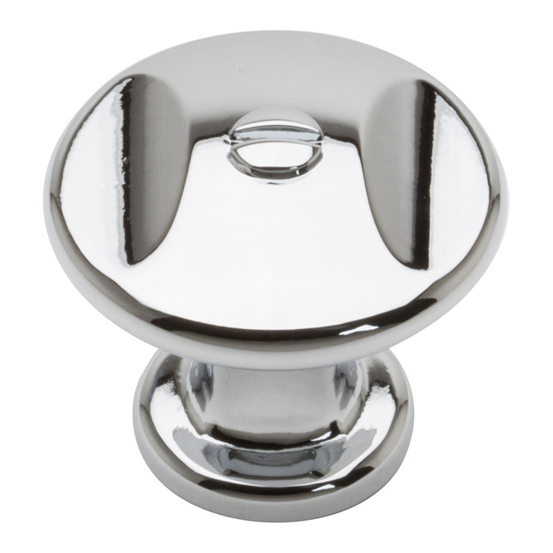 Ergo 1 1/4" Diameter Round Knob, Polished Chrome