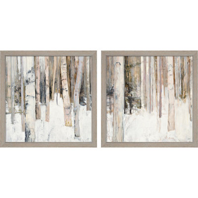 «Warm Winter Light» par Julia Purinton, art encadré (ensemble de 2)