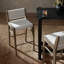 Charon Upholstered Stool with Solid Wood Frame-1027727018