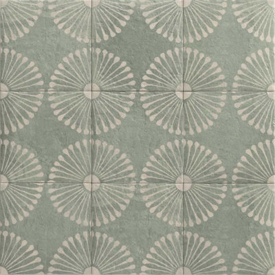 Amanecer 8" x 8" Satin Porcelain Floor and Wall Tile