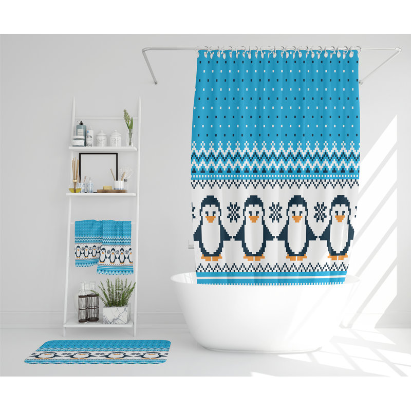 Lakendra Polyester Shower Curtain Set
