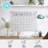 Thomas Martha Stewart Acrylic Wall Calendar with Notes with Dry Erase Marker and Mounting Hardware-89798294