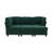 Loveseat Sofa 70.9" Freecombined Sectional Convertible Sofa Bed With Storage Space, Two Movable Ottomans, Four USB Ports And Two Cup Holders For Living Room, Green-534488076