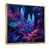 Toile avec cadre flottant or
