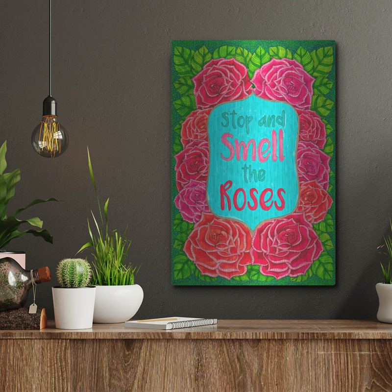 Art mural en métal «Big Beautiful Blossoms 24» par Hello Angel, Red Barrel Studio®, H 16 po x l 12 po