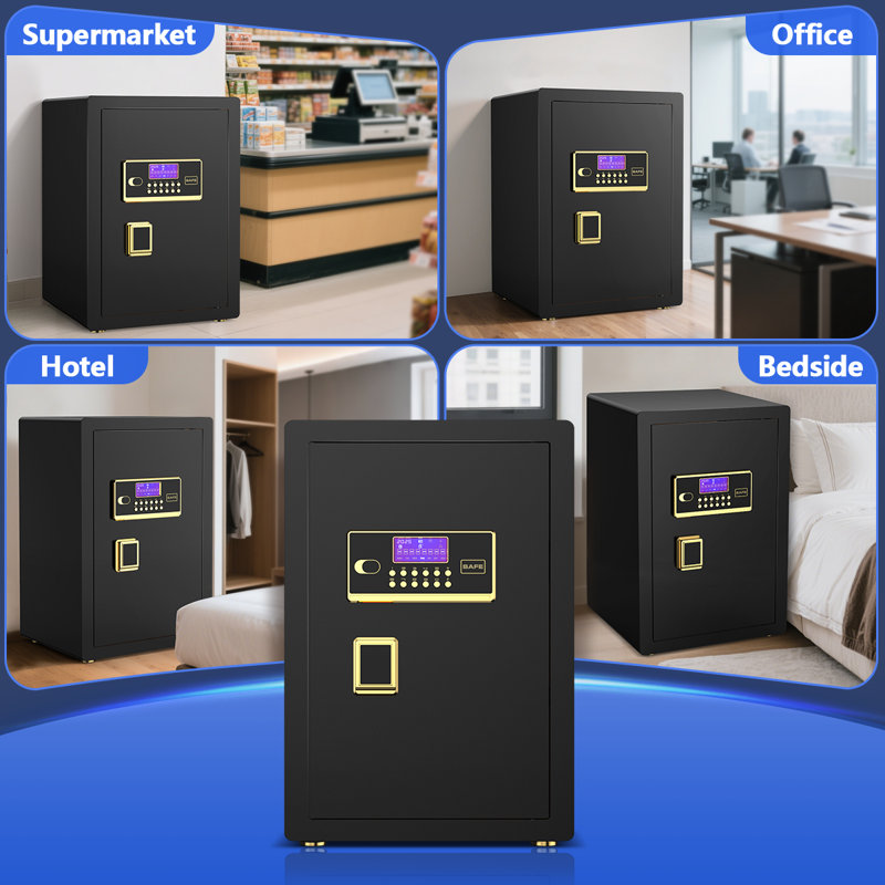 Besafety 5.05 Cuft Large Safe Box, Security Home Safe With Interior ...