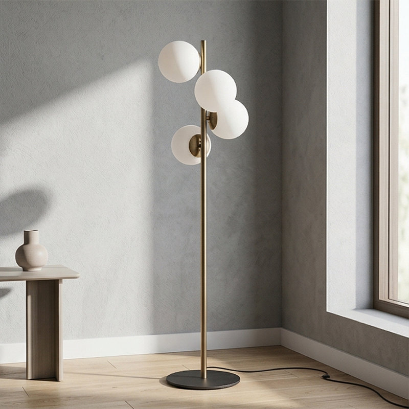 Lampe sur pied à branches 4 lumières Aurelia