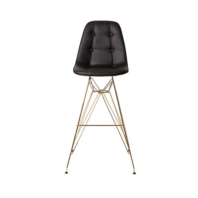 Sulligent Upholstered Counter Stool with Metal Frame