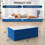 Matelas en mousse viscoélastique gélifiée de 6 po pour grand lit, pliable en trois avec housse amovible-1884060034-1884060035