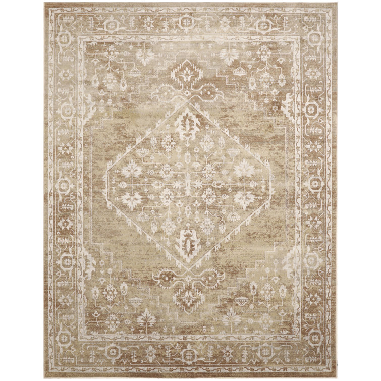 Bungalow Rose Newfields Machine Washable Rust Multicolor Vintage Indoor Rug
