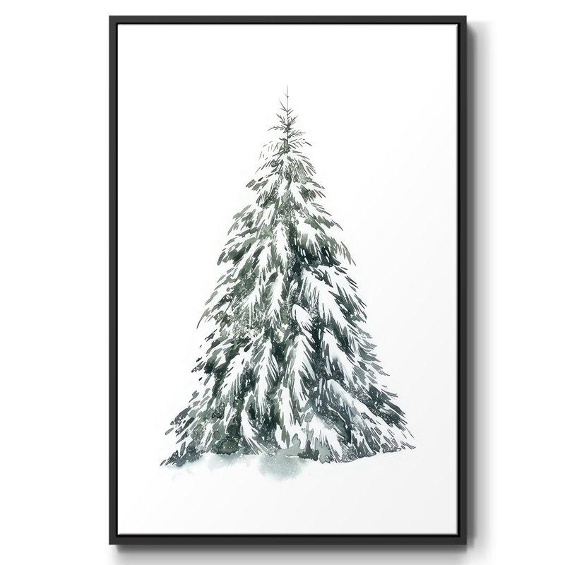 «Blue Spruce», toile tendue avec châssis en I, Cadre noir, H 25 po x l 17 po x P 1,5 po