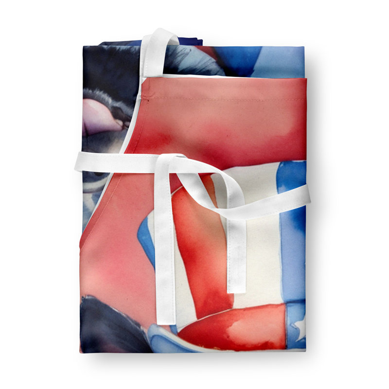 Patriotic American Apron, Schipperke