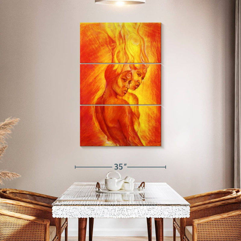 Leisha Shango Flames, 50" H x 32" W