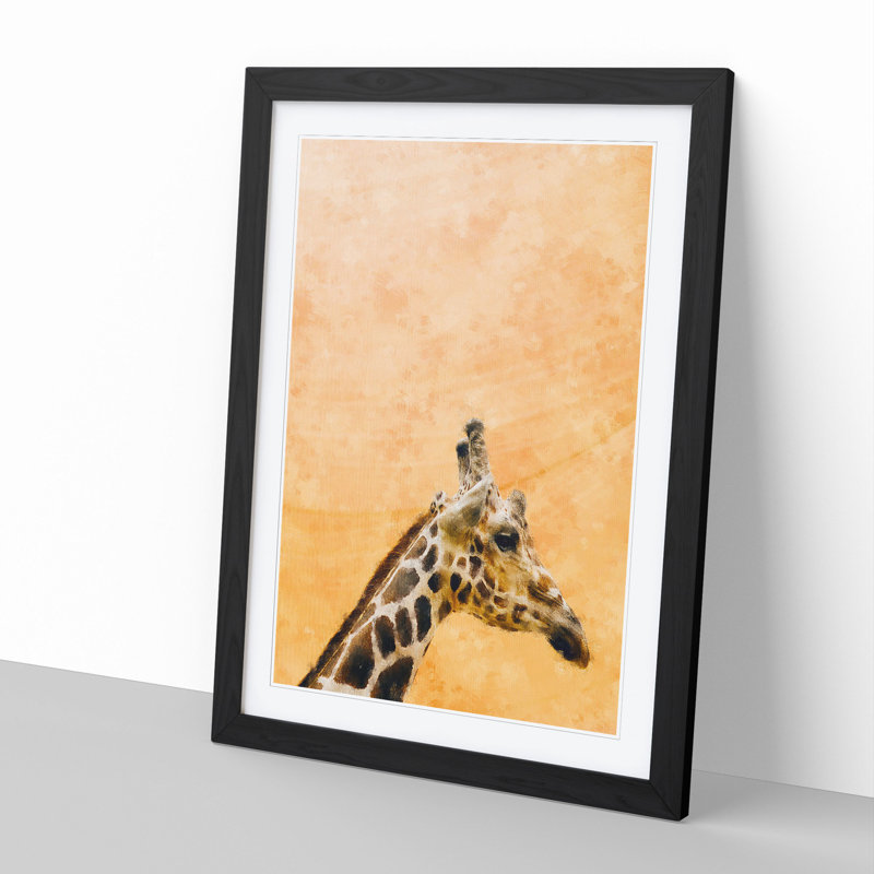 Giraffe Vol.6 - Framed Print, Black Framed, 36cm H x 27cm W x 2cm D