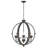 6 - Light Candle Style Globe Chandelier-1729039476