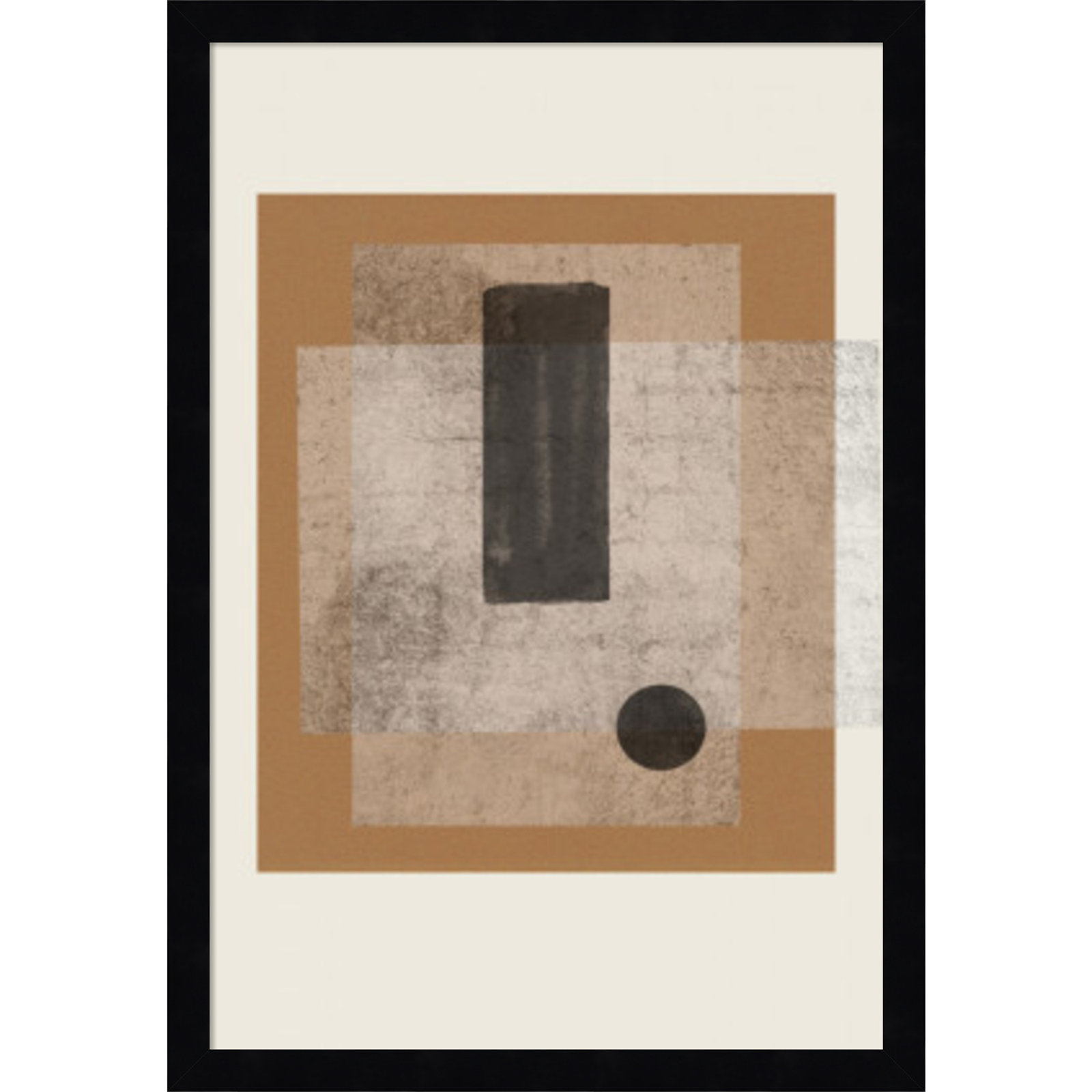 Riverwalk "Composition III" Print, 21" H x 15" W, Black