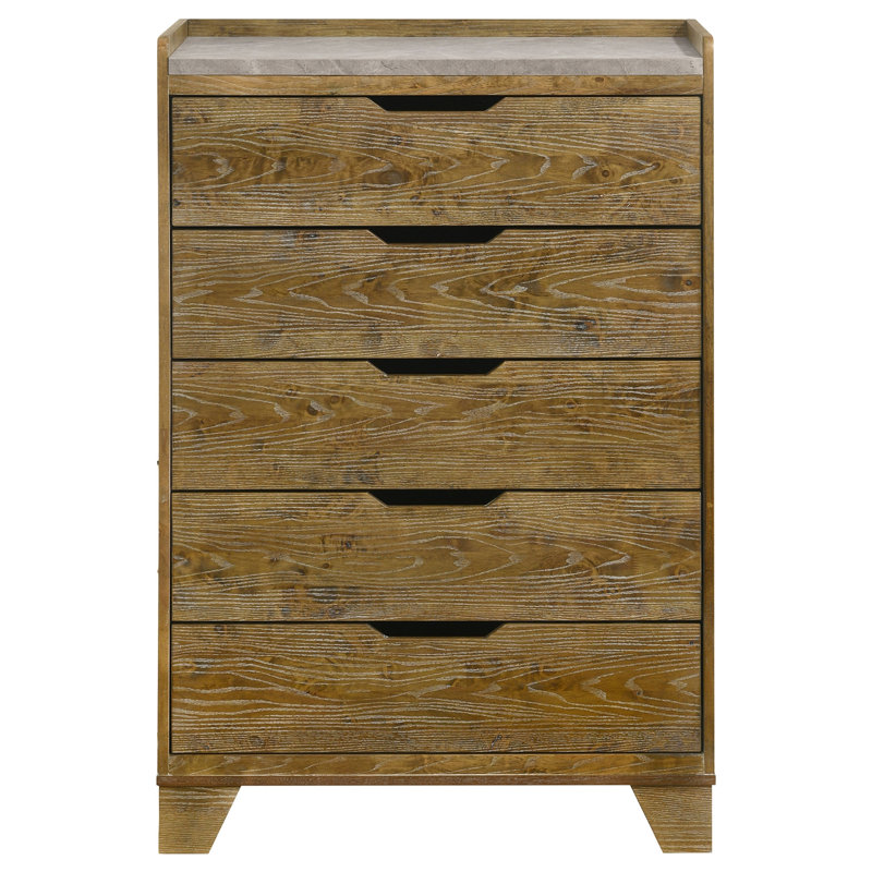 Commode à 5 tiroirs en chêne
