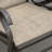 Outdoor Glider Bench With Center Table, Metal Frame Patio Loveseat-954796225
