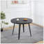 Table extensible, table à manger, table de bureau, table basse, pieds en métal, plateau en panneau de fibres à densité moyenne, 100/140 / 180x100x75cm-1084991599-1084991592