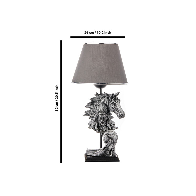 Lampe de table Danwood, gris, gris