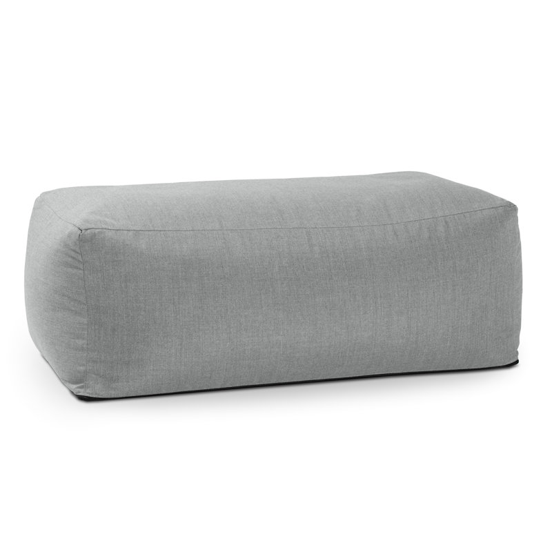 Repose-pieds d'extérieur avec coussin Sunbrella® Charolotte, Gris