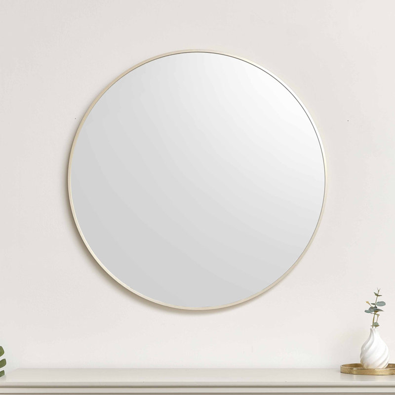 Alexiel Round Mirror, Champagne Gold