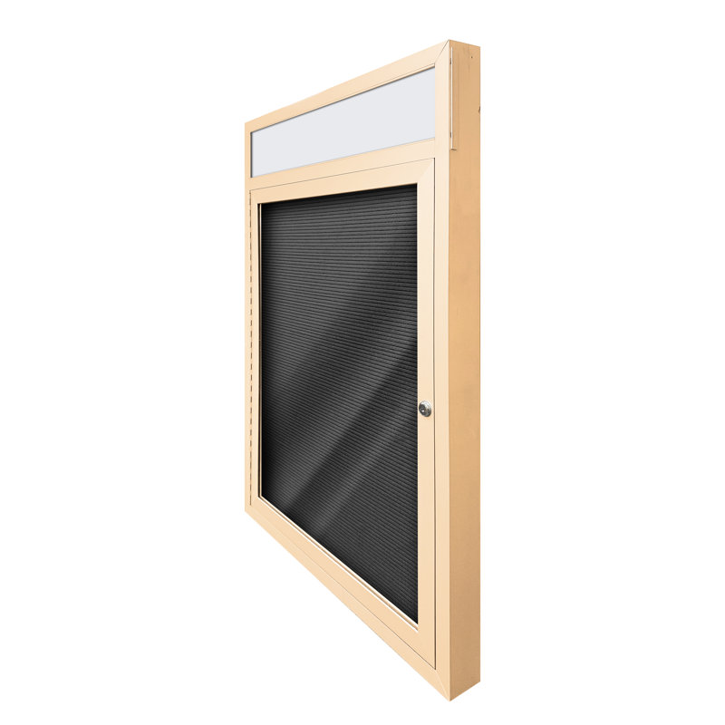 Carte à fixation murale délimitée directory cabinet, Ivoire thermolaqué, Un, H 24 po x l 18 po