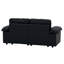 Canapé en velours compact avec rangement caché, causeuse 2 places-1019412759