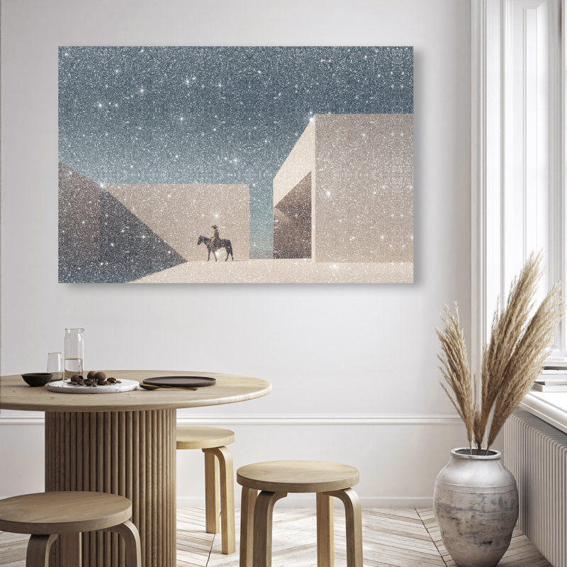 Lone Equestrian II Print by Oliver Gal, 10"H x 15"W, Gallery Wrapped