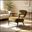 Chaise d'appoint avec structure en métal et pieds robustes-132922241