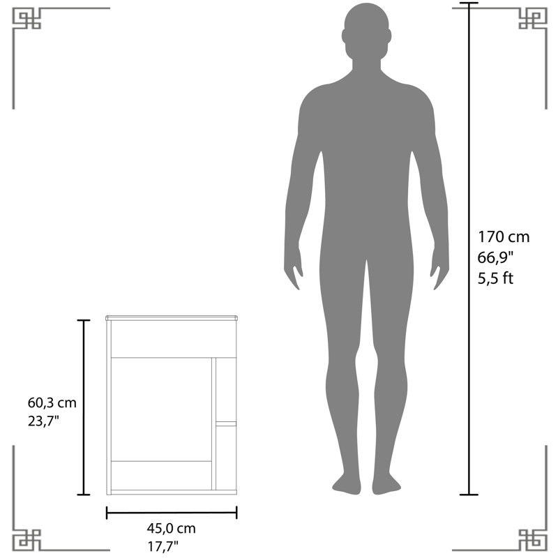 Wall Mounted With Top