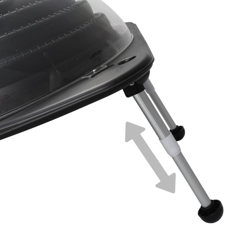 Abhinab Dakota Fields Solar Pool Heaters 2 Pcs 75X75x36 Cm HDPE Aluminium