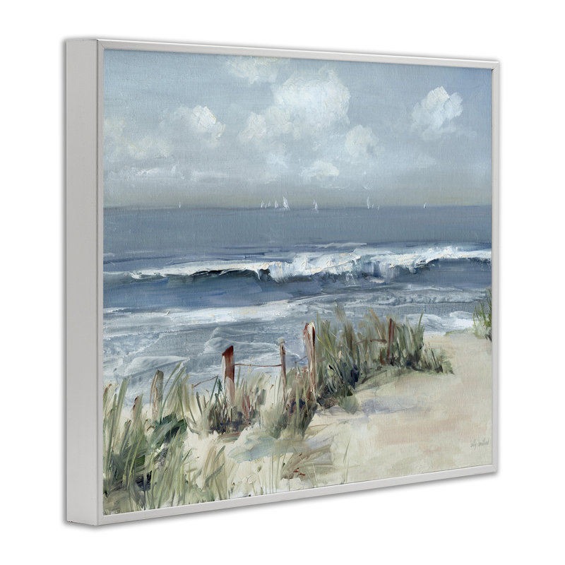 Estampe numérique brossée, conception de Sally Swatland, Encadrement giclée blanc côtier, H 16 po x l 20 po