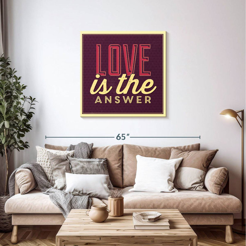 Tergel Love Is The Answer II, 36" H x 36" W