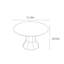 Table de salle à manger ronde moderne et simple-106692377
