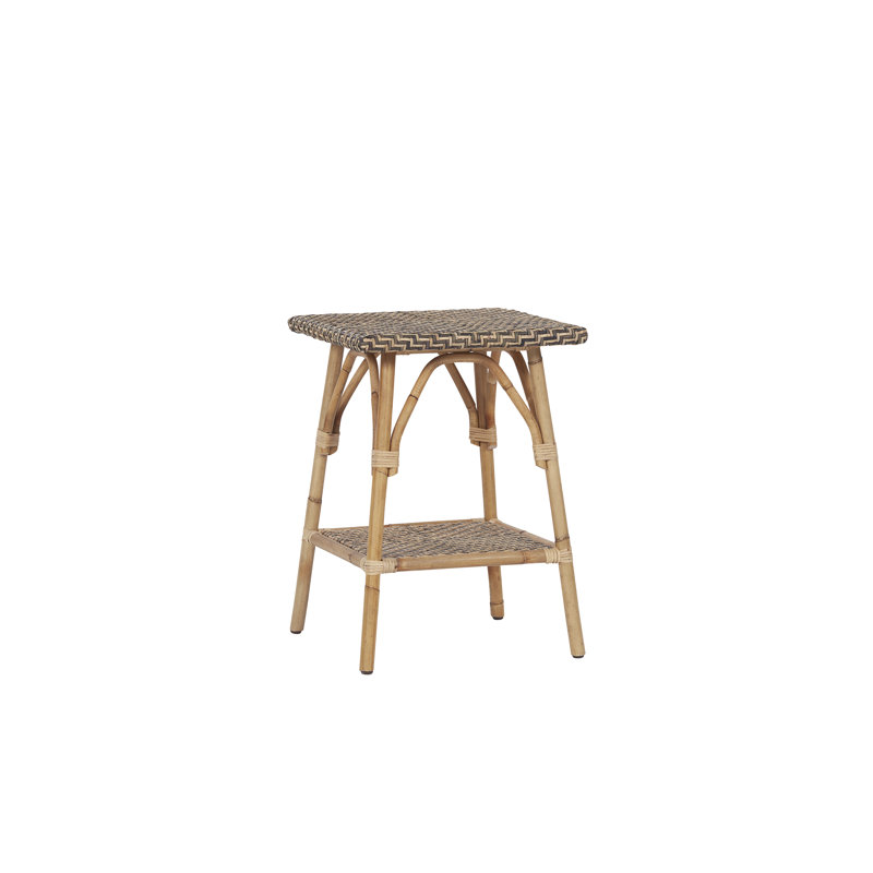 Table de bout en bois massif avec rangement Rooney