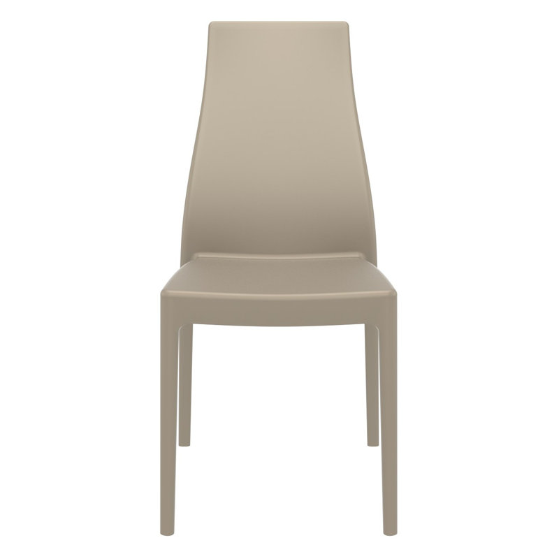 Mckenna 18.5'' H Stacking Side Chair, Taupe