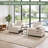 Ross 83" Cloud Loveseat Sofa, Comfy Corduroy Couch Deep Seat Double Cushion, 800 LBS 2-3 Seater Love Seat for Living Room Bedroom Apartment Office Small Space-91154146