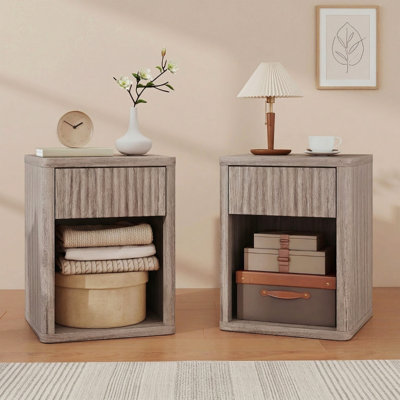 40 cm W Bedside Table