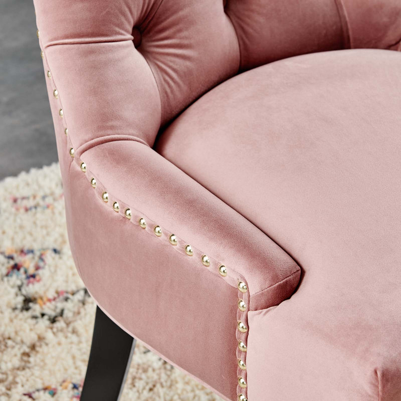 Chaises d'appoint de salle à manger Modway Regent, Vieux rose