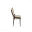 Chaise d'appoint rembourrée en cuir Sling - poivre pour des salons confortables