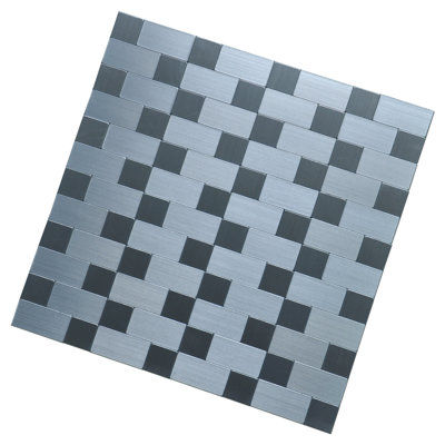 Metal Peel and Stick Mosaic Tile