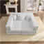 Ensemble de canapé modulaire surdimensionné rembourré pour canapé modulaire de L 118,2 po avec 6 coussins, canapé-lit bricolage pour salon, appartement, chambre à coucher, blanc-2088300590