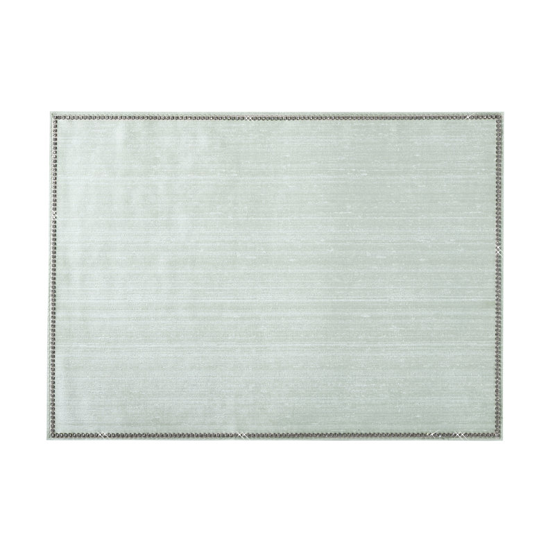 Silk Rectangle Placemat, Silver