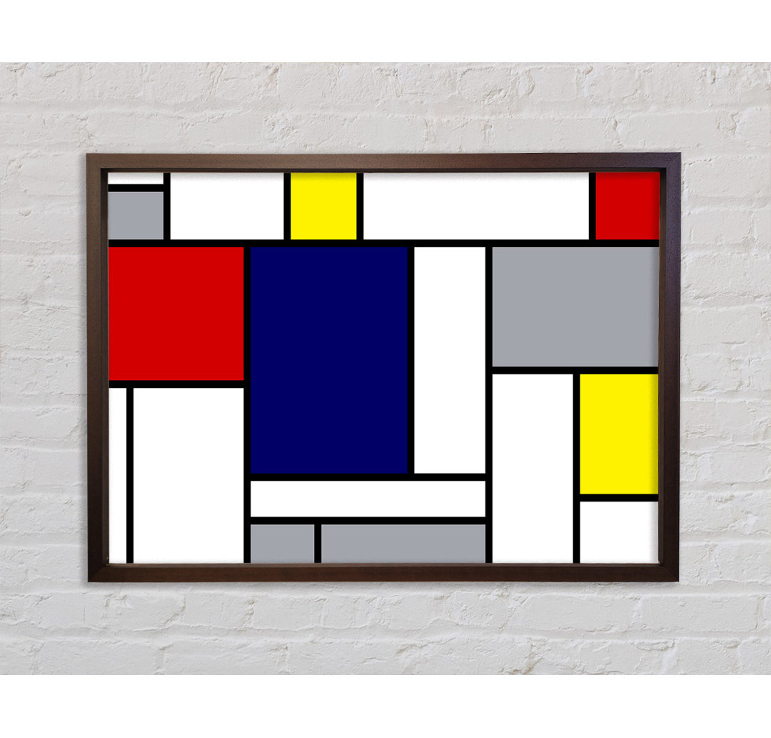 Rectangles Of Colour - Einzelne Bilderrahmen Kunstdrucke auf Leinwand