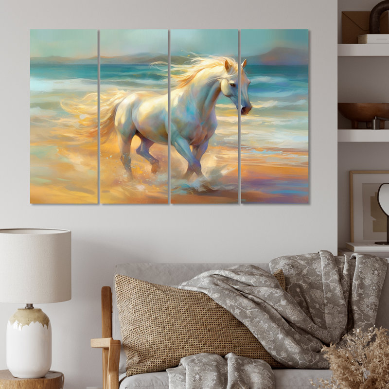 Marrek " Horse On The Beach I " 4 - Pieces