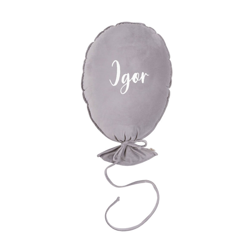 Square Euro Cushion, Silver Grey / Ecru