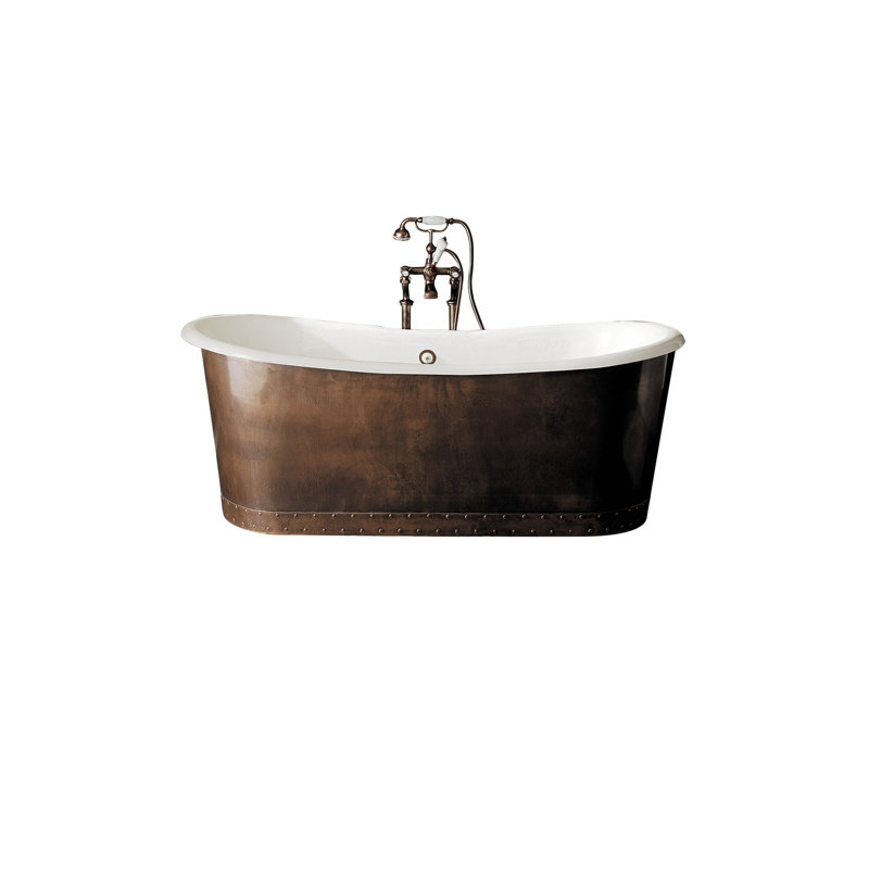 Ambra 71.62'' L Freestanding Soaking Bathtub