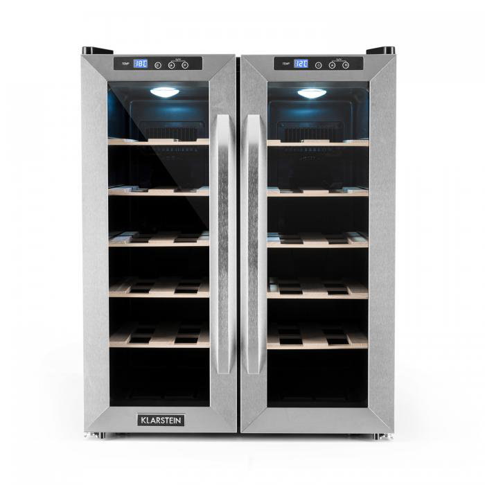 Klarstein Dual Zone 52cm Built-In 24 Bottle